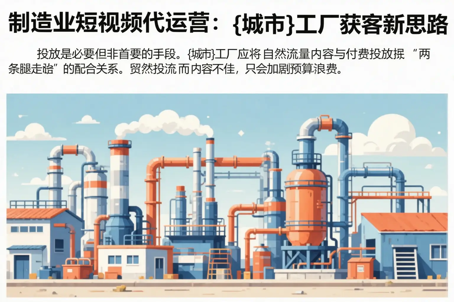 制造业短视频代运营:金昌工厂获客新思路