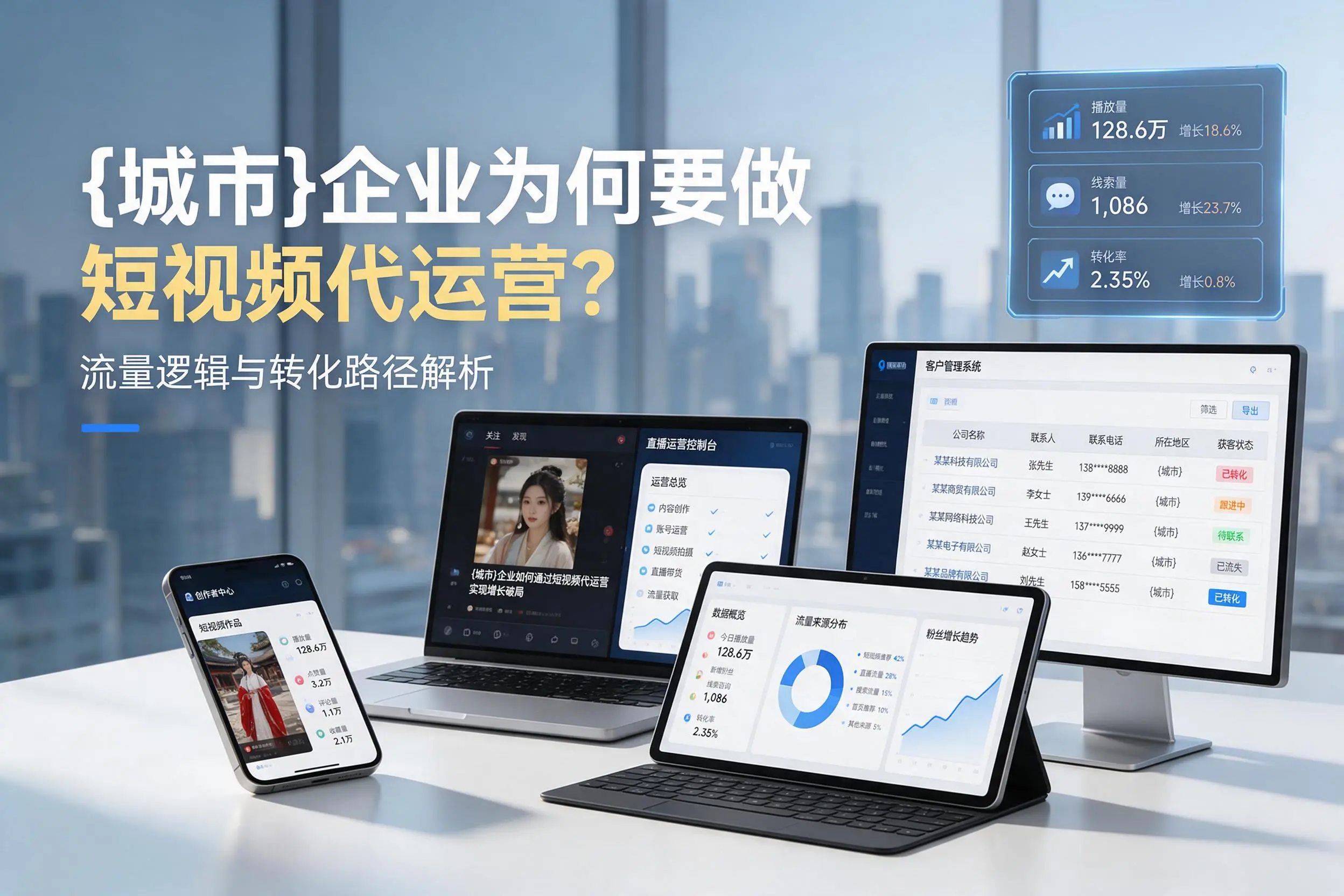 金昌企业为何要做短视频代运营？流量逻辑与转化路径解析