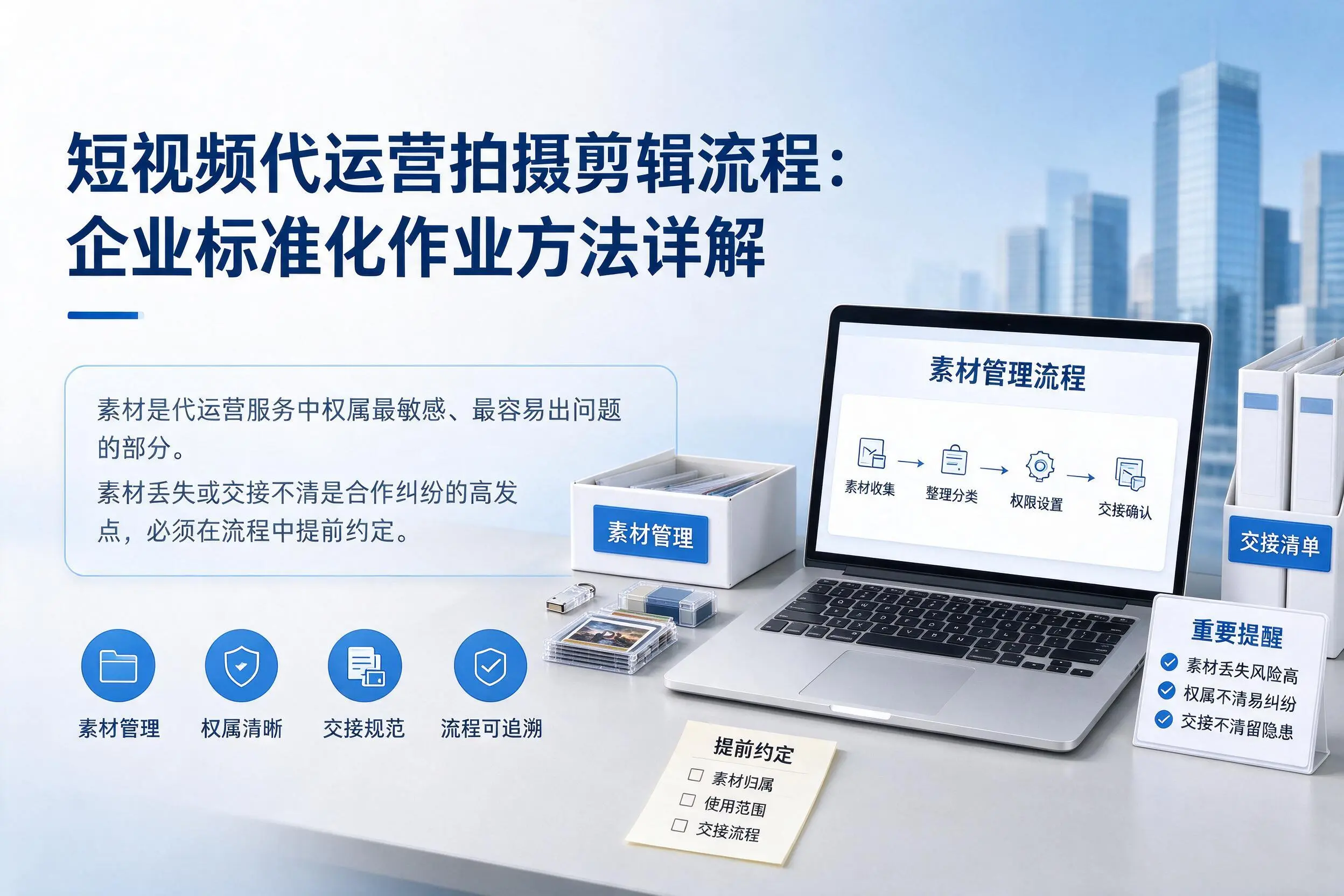 短视频代运营拍摄剪辑流程：金昌企业标准化作业方法详解