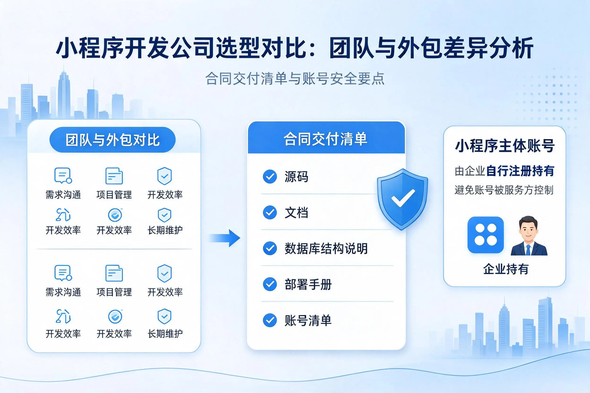 金昌小程序开发公司选型对比：团队与外包差异分析