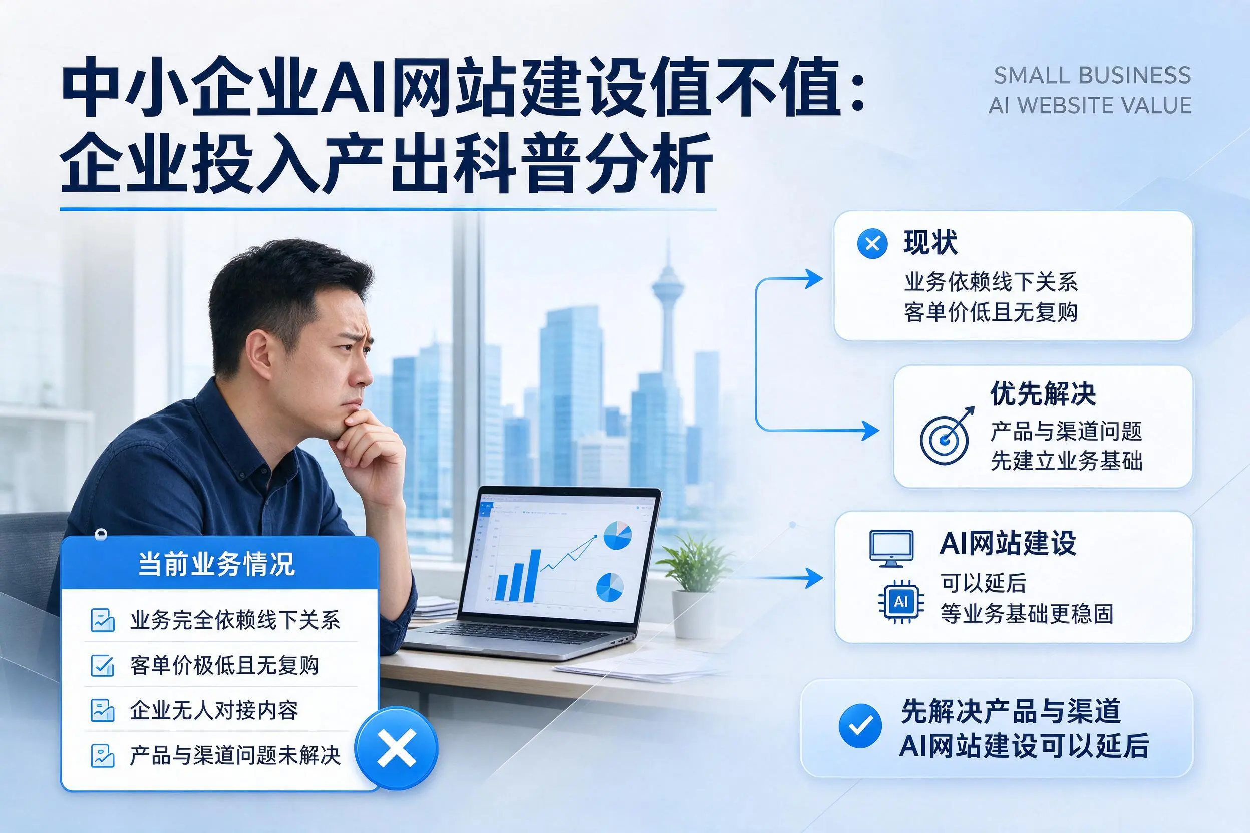 中小企业AI网站建设值不值:金昌企业投入产出科普分析