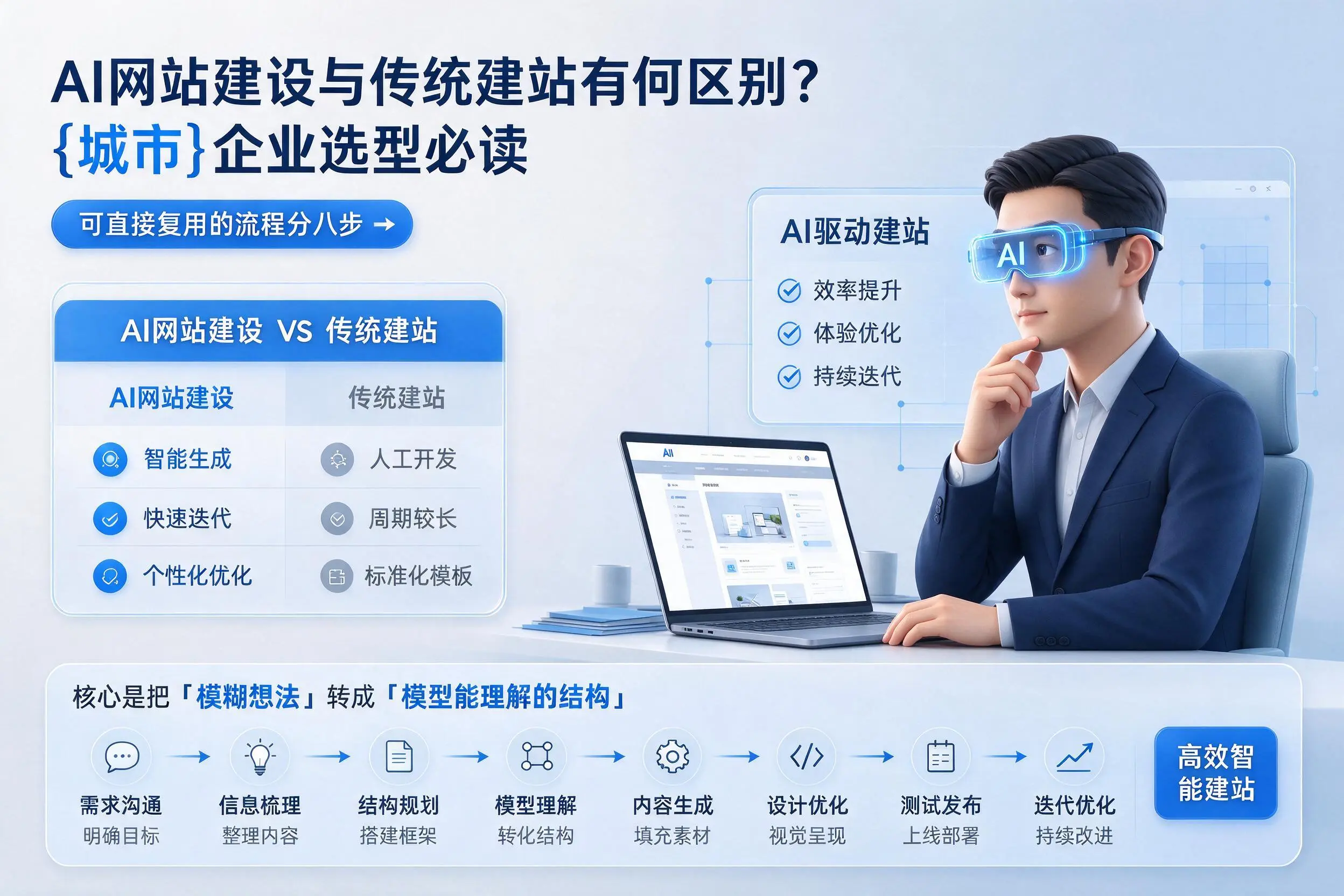 AI网站建设与传统建站有何区别？金昌企业选型必读