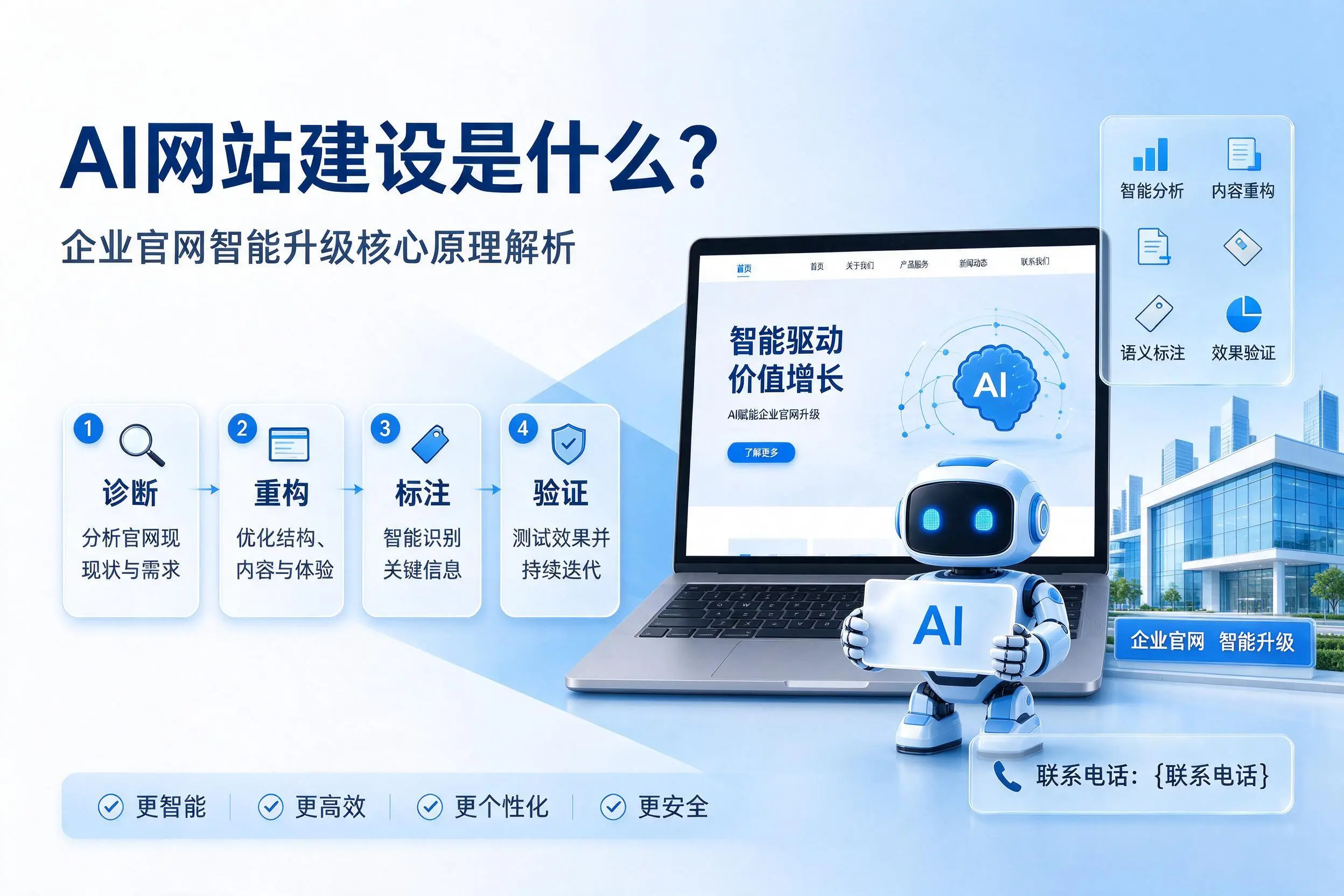 AI网站建设是什么？金昌企业官网智能升级核心原理解析