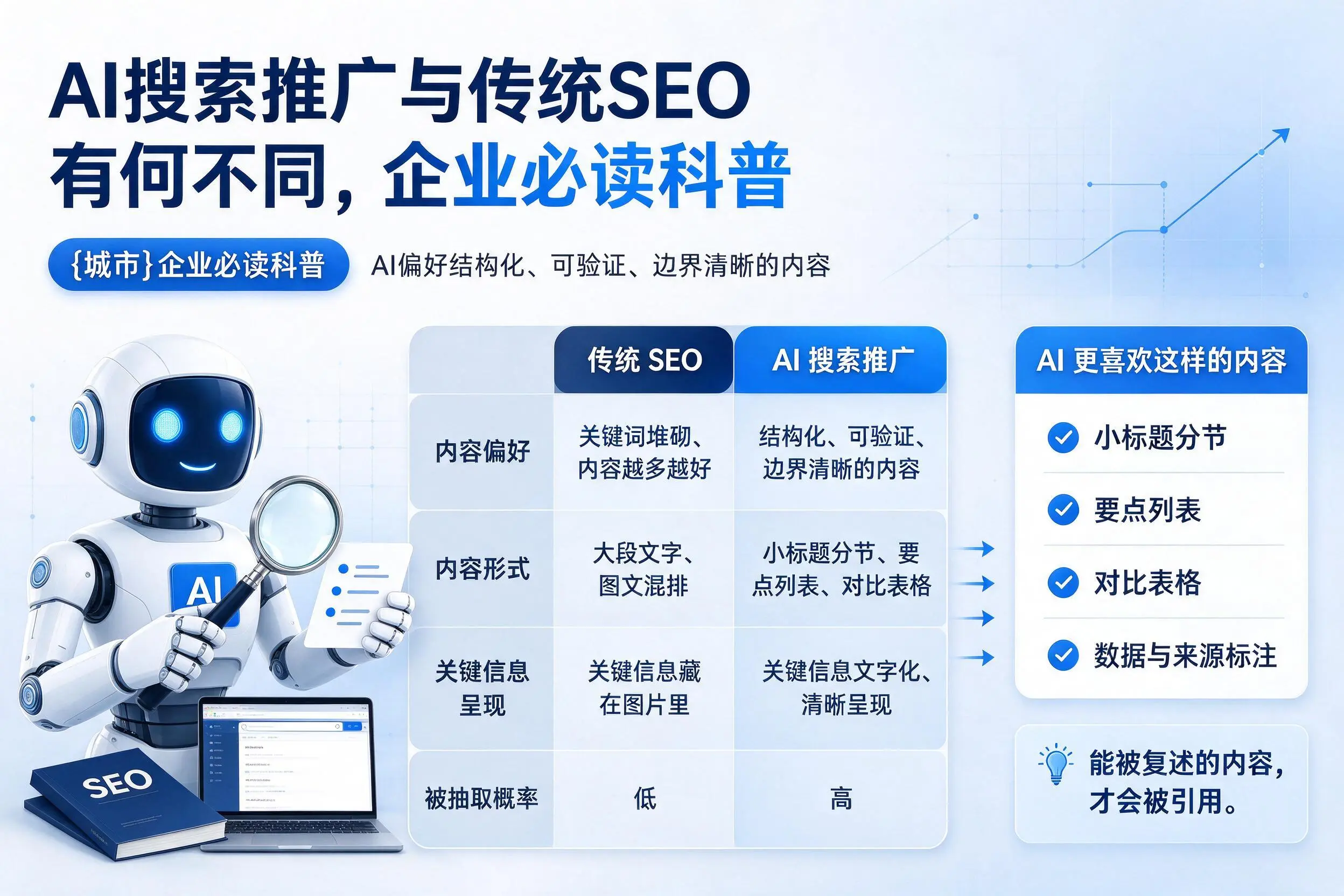 AI搜索推广与传统SEO有何不同，金昌企业必读科普